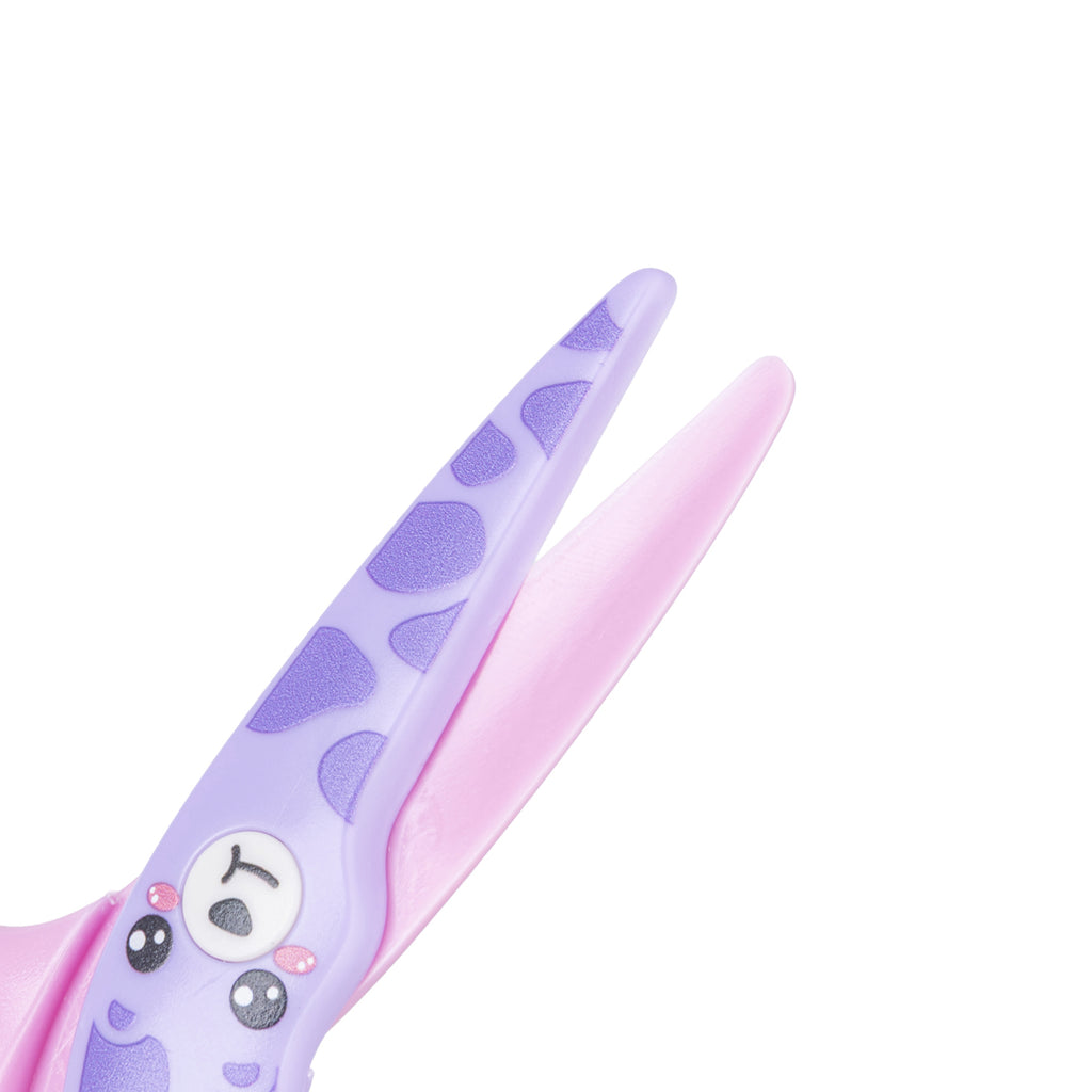 Forbici per Bambini Kawaii Viola e Rosa (Cagnolino)