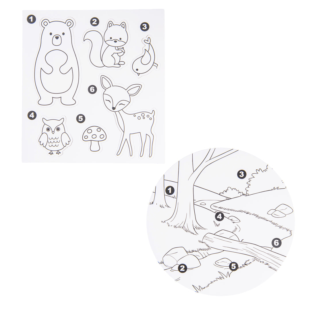 Junior Joy Puzzle da Colorare per Bambini – Fattoria Animali Del