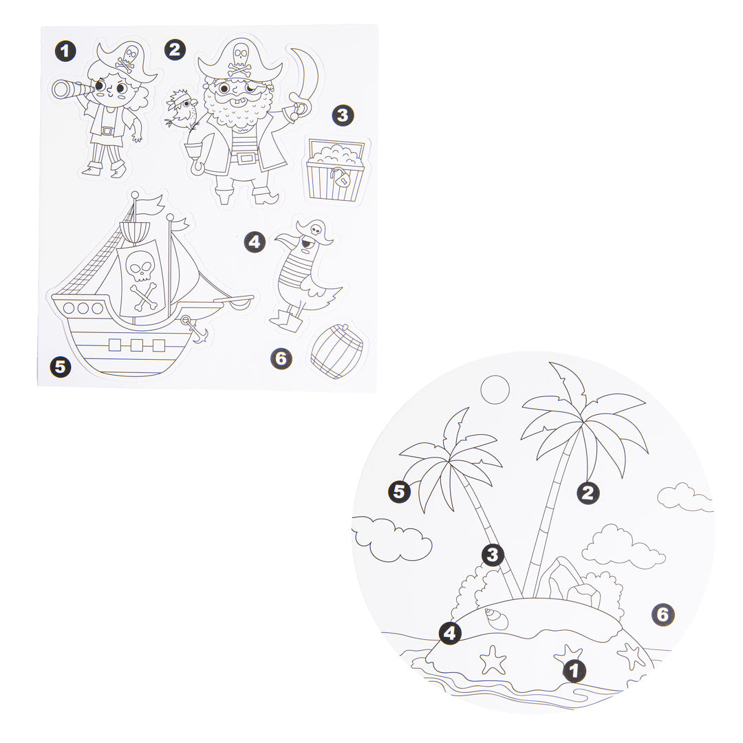 Junior Joy Puzzle da Colorare per Bambini – Isola Dei Pirati