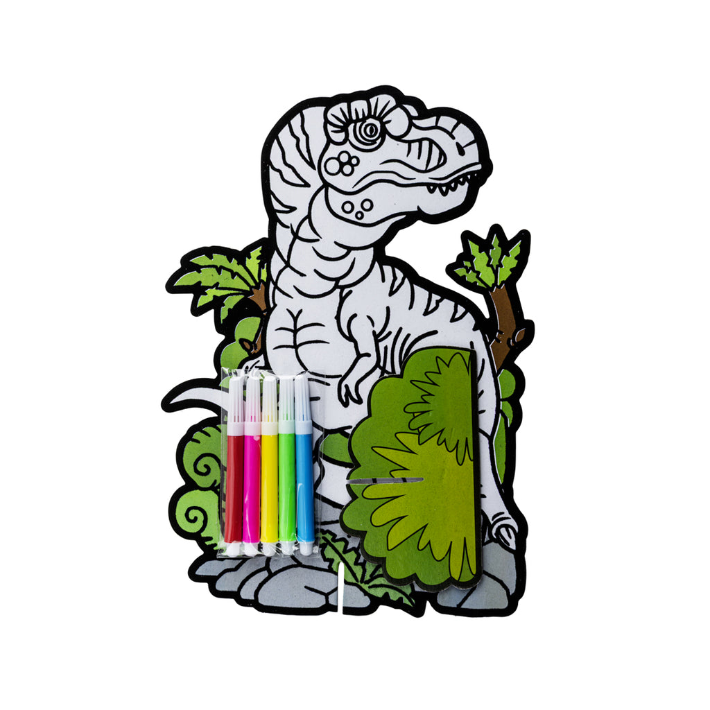 Junior Joy Velvet Art Disegno con Velluto a Rilievo per Bambini – Dinosauro Rex