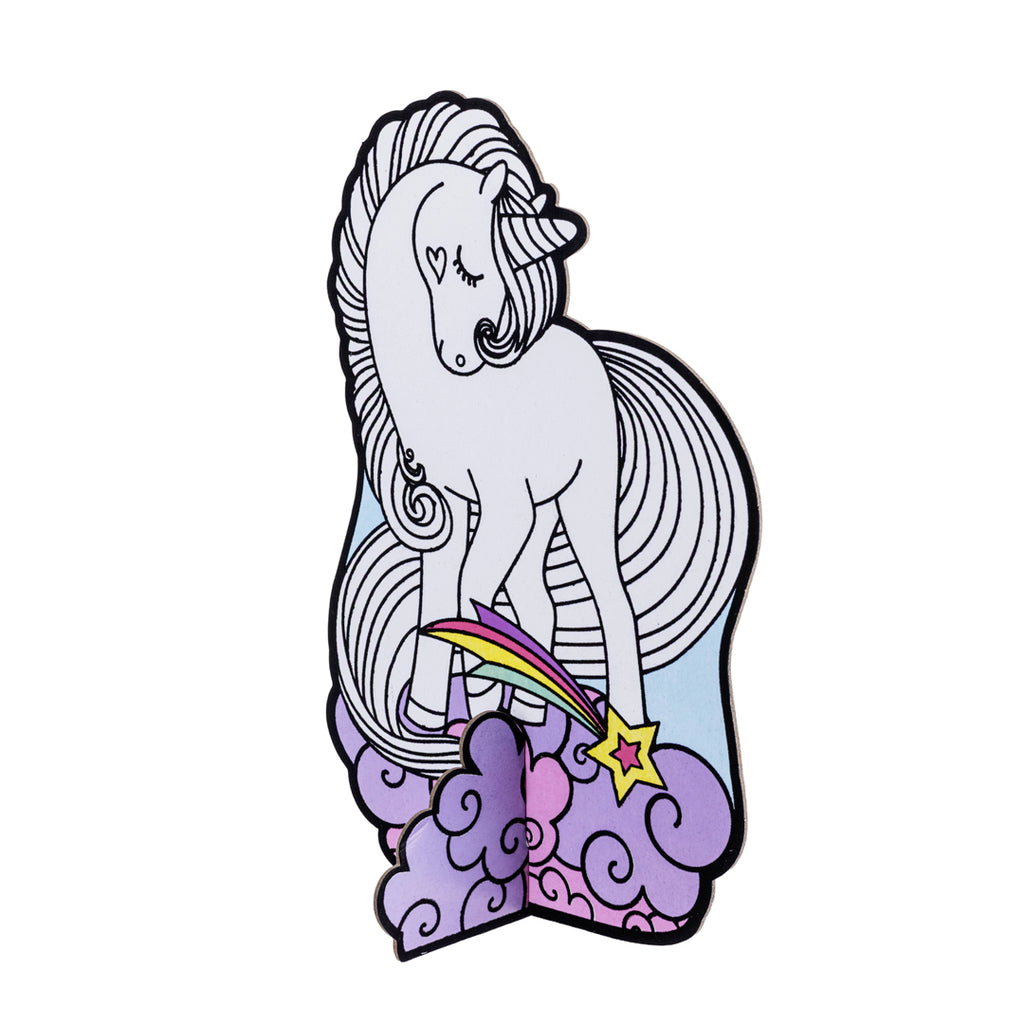 Junior Joy Velvet Art Disegno con Velluto a Rilievo per Bambini – Unicorno Magico