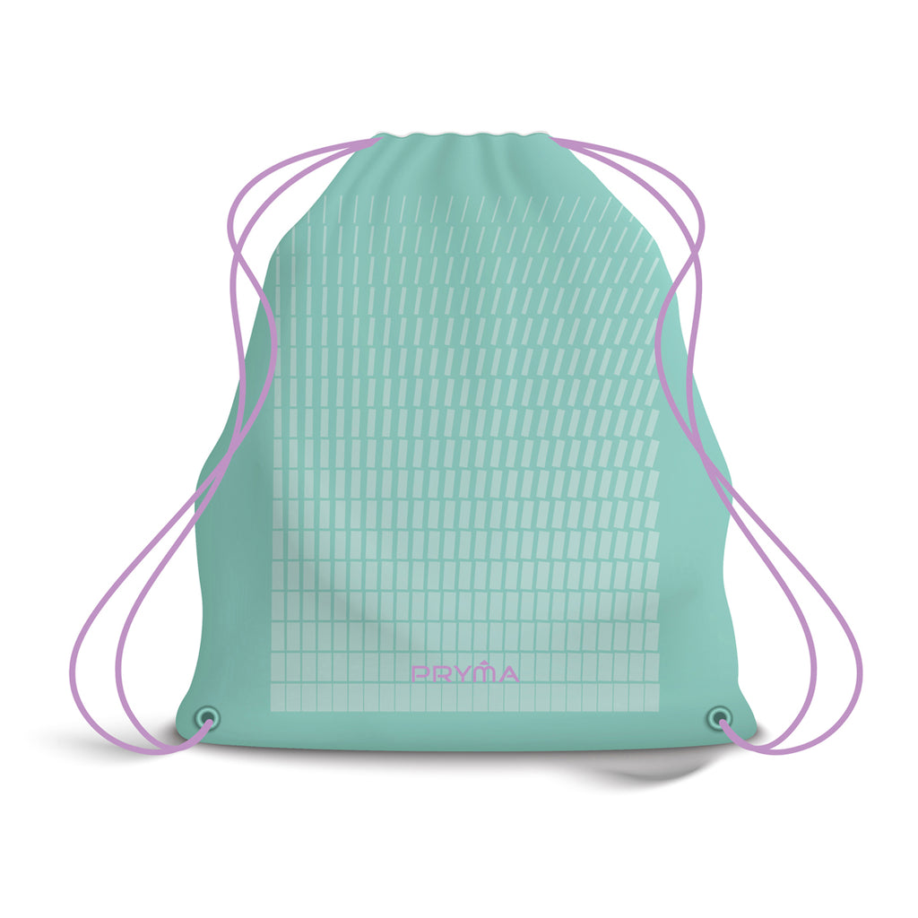 Zaino Sacco con Corde – Tessuto Verde Acqua