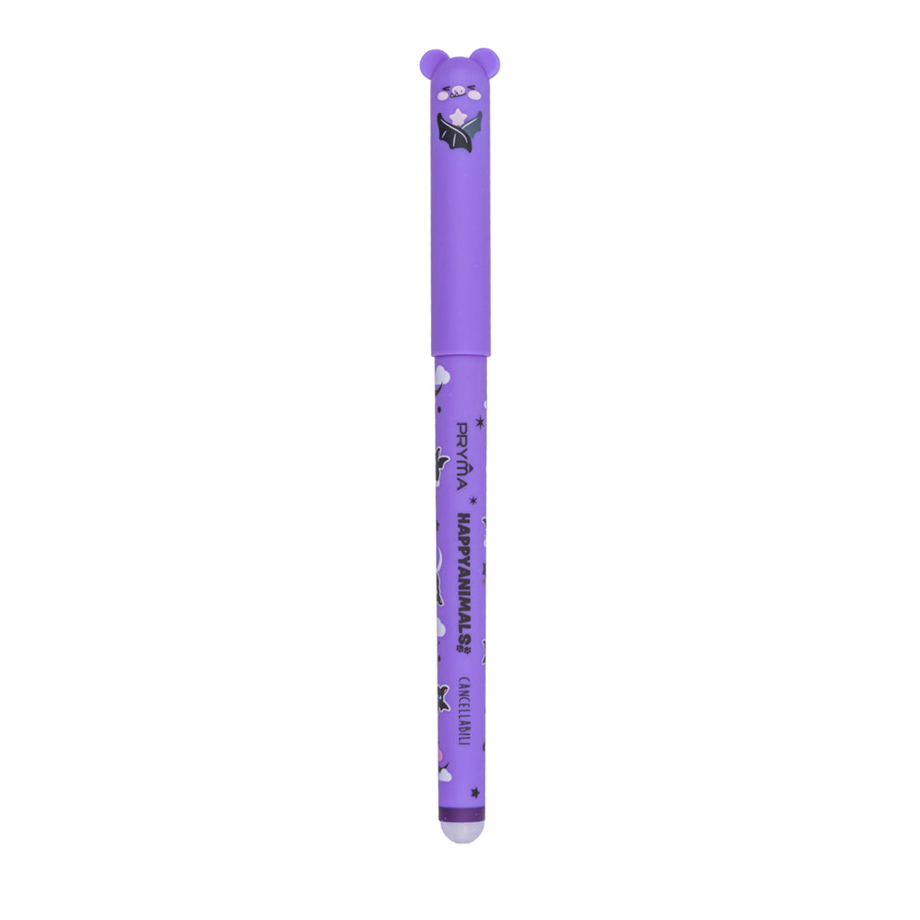 Penna Gel Cancellabile Happy Animals 0.7mm – Viola Pipistrello
