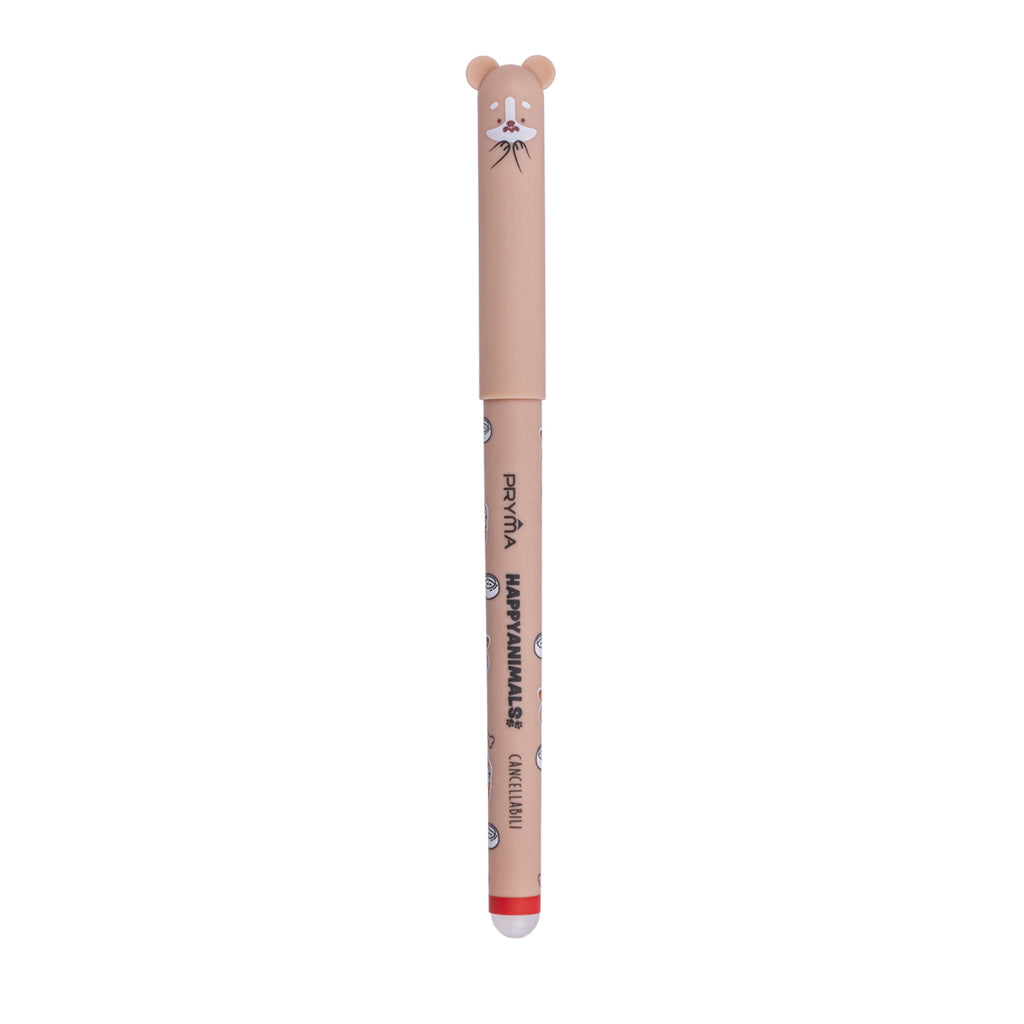 Penna Gel Cancellabile Happy Animals 0.7mm – Rosso Cagnolino
